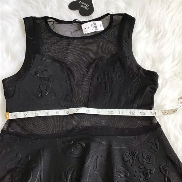 LF PAPER HEART LITTLE BLACK MINI DRESS NWT Sz 10 - Picture 5 of 10